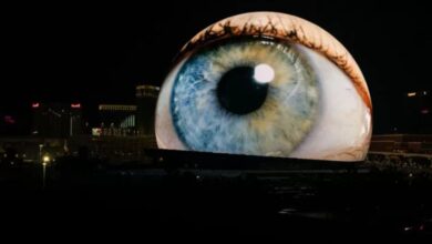 4 datos que muestran la magnitud de la gigantesca esfera inaugurada en Las Vegas con un concierto de U2