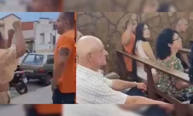 En Brasil, lo cachan con "la otra" en iglesia y se arma zafarrancho