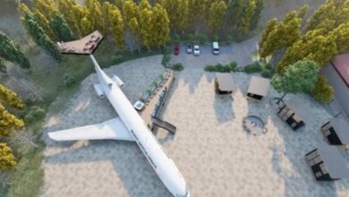 Instructor de vuelo compra avión abandonado y lo transforma en Airbnb