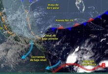 Pronostican lluvias fuertes en diversas regiones del país