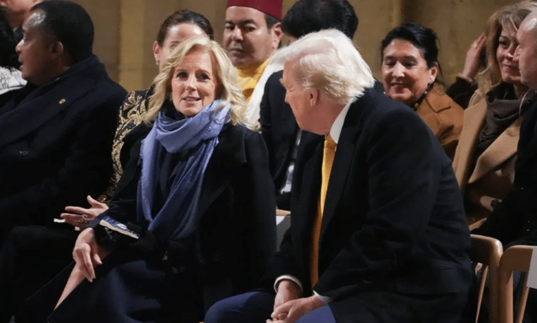 Trump usa imagen con Jill Biden para promover sus perfumes