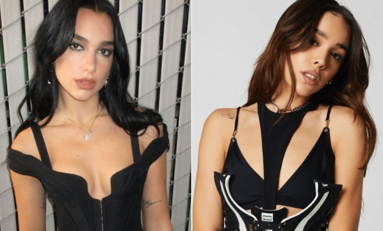 Danna y Dua Lipa deslumbran con el mismo vestido semitransparente