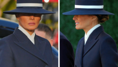 El look de Melania Trump en la toma de posesión de Trump