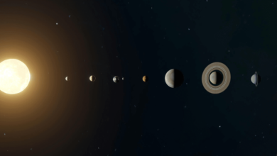 Imagen de alineación de planetas