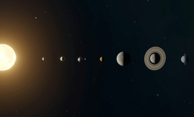 Imagen de alineación de planetas