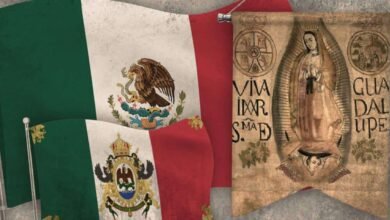 Historia completa de la Bandera de México, desde sus orígenes hasta la actualidad.