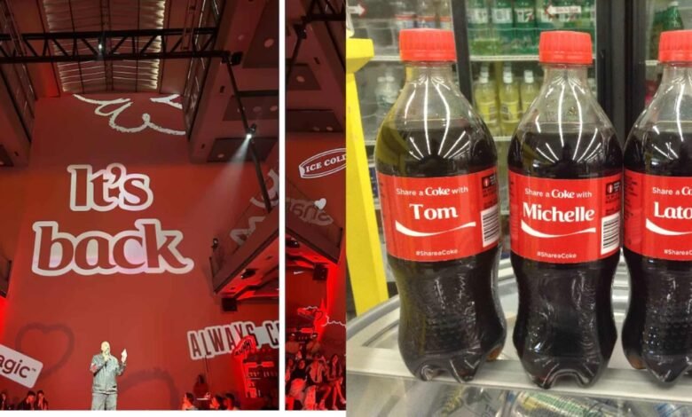 Coca Cola regresa otra vez con su propuesta ShareACoke