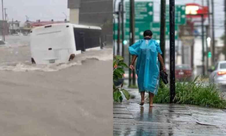 Fuertes inundaciones en Reynosa, Tamaulipas