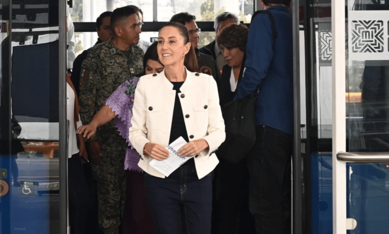 Claudia Sheinbaum inicia pruebas del Trolebús Chalco–Santa Marta