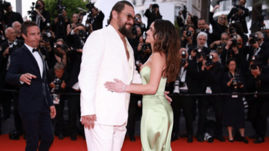 Jason Momoa y Adria Arjona presumen su amor en Cannes