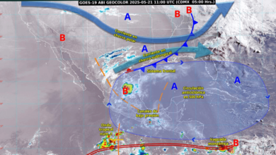 Lluvias intensas y calor extremo afectan al norte de México