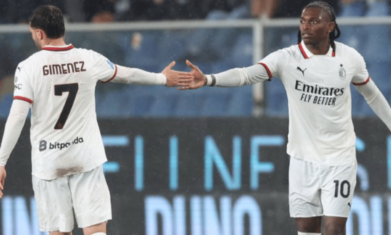 Santiago Giménez cambia el rumbo Milán vence a Genoa en un partido lleno de emociones y mexicanos (Foto por Marca)