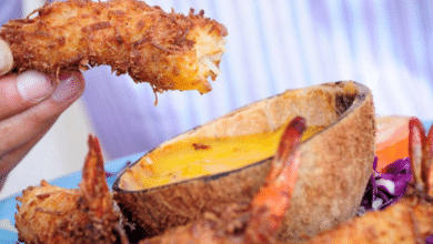 Camarones al coco en Campeche tradición culinaria bañada en coco y mar