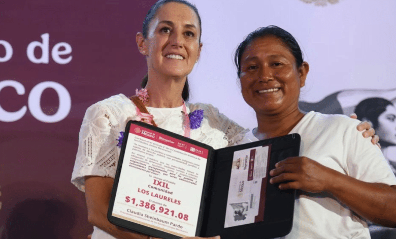 Claudia Sheinbaum impulsa nueva era de justicia social para pueblos indígenas con entrega directa de recursos en Campeche
