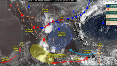Intensas lluvias afectarán Michoacán, Guerrero, Oaxaca y Chiapas