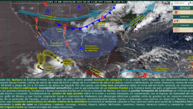 Intensas lluvias en el occidente y sur de México_ alerta en siete estados