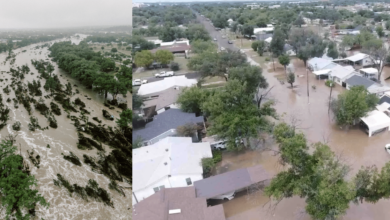 Así es el río Guadalupe que desbordó en Texas