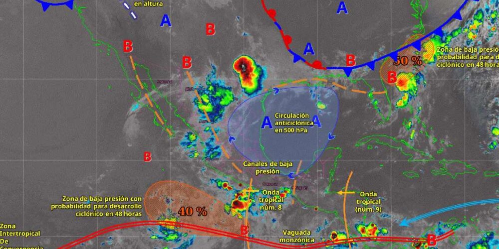 Clima hoy: Se pronostican lluvias fuertes en Nayarit, Coahuila y estos estados (Foto de Conagua)