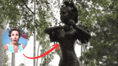 Convocan reunión para quitar estatua de Florinda Meza en su pueblo natal