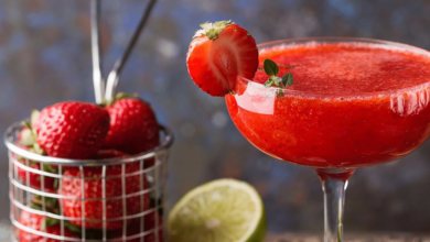 Daiquiri de fresa un cóctel refrescante y fácil de preparar en casa