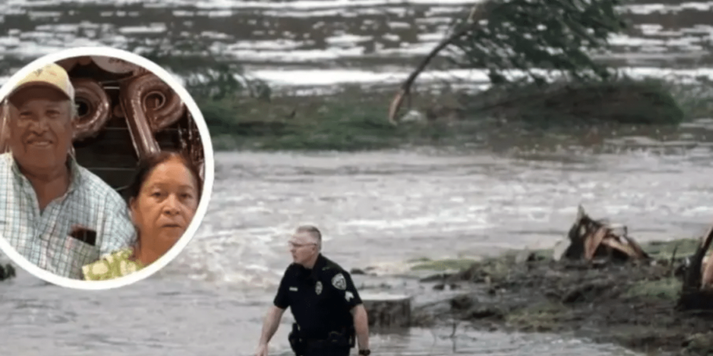 Hallan sin vida a pareja mexicana en inundaciones de Texas
