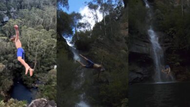 Influencer australiano salta de casi 45 metros