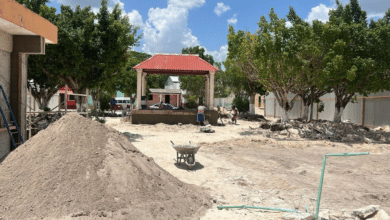 Modernizan espacios públicos en Hool, Champotón con obras de rehabilitación del parque y cancha