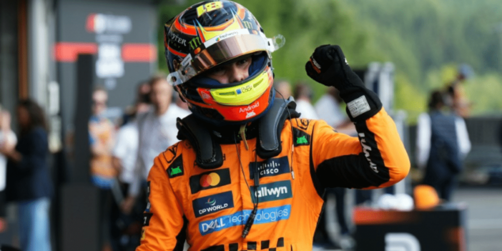Oscar Piastri se lleva la pole para la carrera sprint del GP de Bélgica 2025 (Foto por Barron´s)