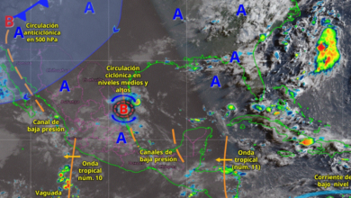 Pronostican intensas lluvias para el norte y occidente del país