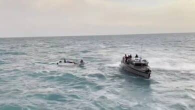Rescate de pescadores en Ciudad del Carmen
