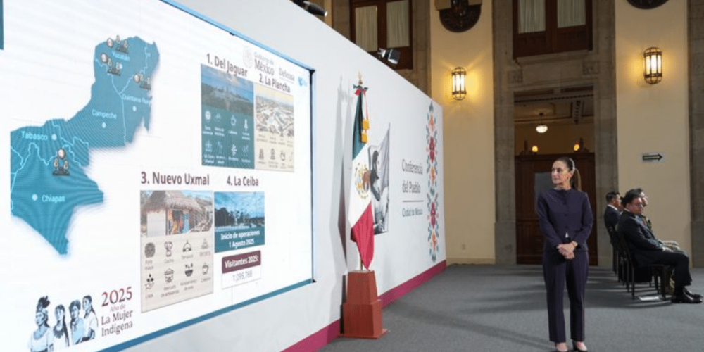 Tren Maya y su línea de carga van bien y son muy rentables Presidenta Claudia Sheinbaum