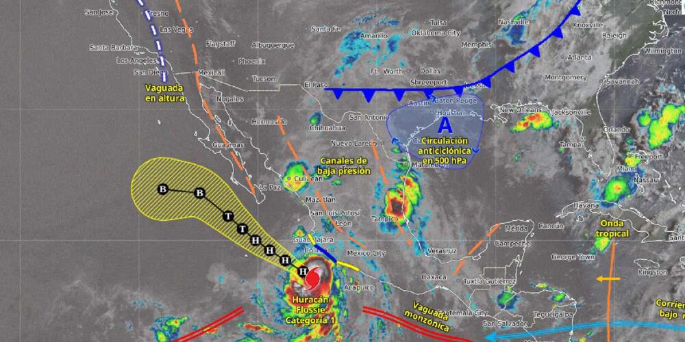 Fortalecimiento de huracán Flossie traerá lluvias torrenciales a estados como Guerrero y Michoacán (Foto de Conagua)