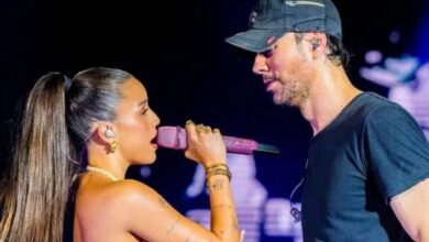 Enrique Iglesias desata polémica al intentar besar a Emilia Mernes (Foto de internet)