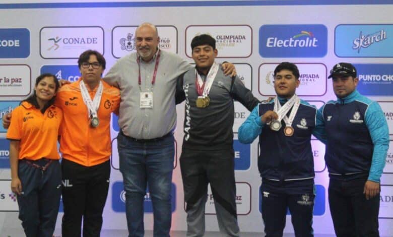Pesistas de Campeche Olimpiada Nacional