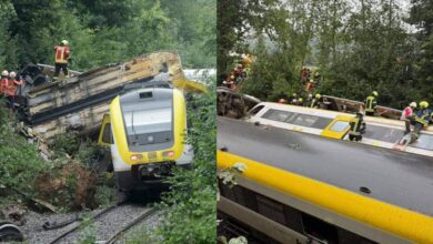 Tren en Alemania se descarrila, deja varios muertos y heridos (Fotos de internet)