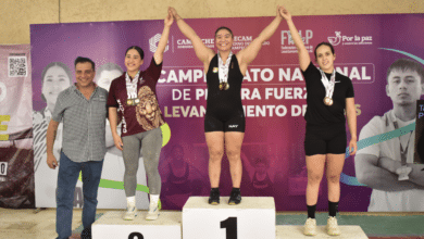 Campeche brilla con 12 medallas en el Nacional de Levantamiento de Pesas
