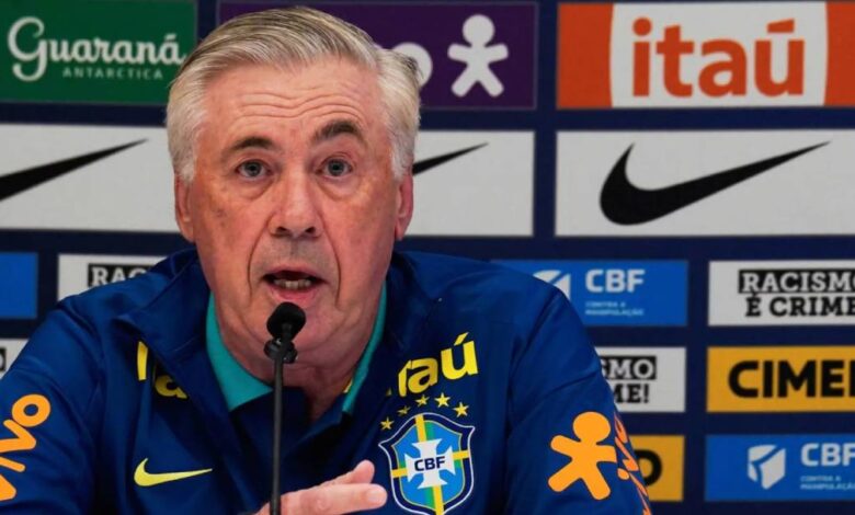 Carlo Ancelotti anuncia lista de Brasil para Eliminatoria de Conmebol, sin Neymar y Vinicius