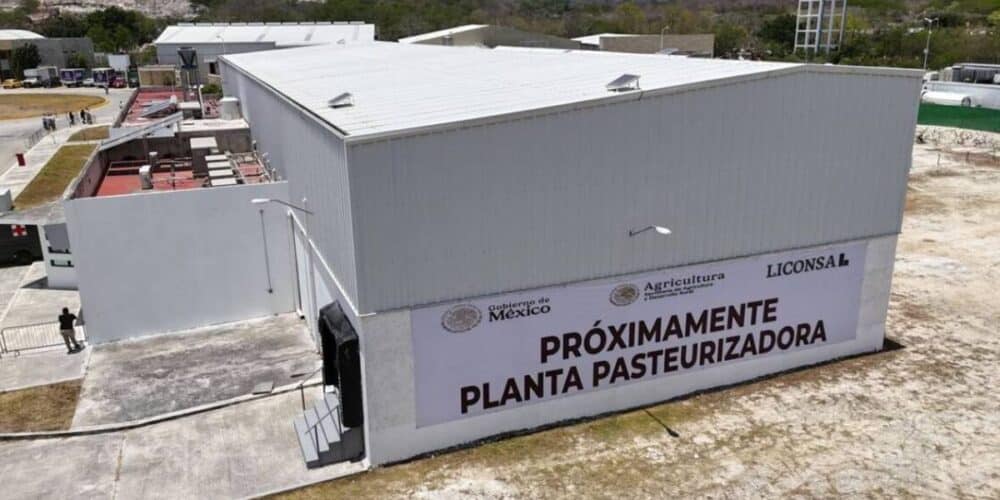 Construcción de planta de leche en Campeche avanza