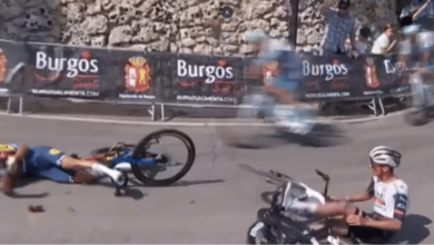 La Vuelta a Burgos arrancó con dramatismo para el mexicano Isaac del Toro, quien vio cómo sus aspiraciones se desmoronaban a tan solo unos metros de la meta. Una curva cerrada, un resbalón y el asfalto cobraron su precio.