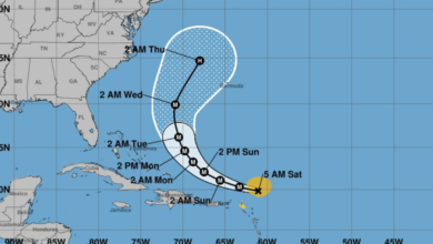 Se intensifica Erin en huracán categoría 4 en el Atlántico