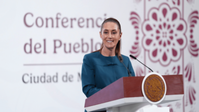 Llega Sheinbaum firme a su informe