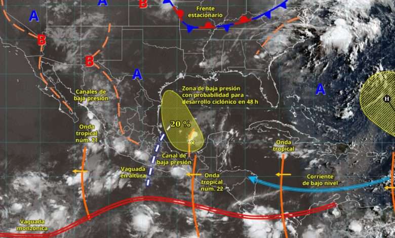 Lluvias muy fuertes y calor extremo así estará el clima hoy en México