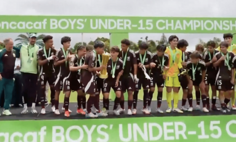 México Sub 15 conquista la Concacaf con un equipo que rompe fronteras