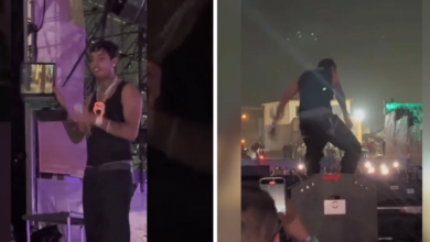 Natanael Cano protagoniza pelea con su DJ y rompe equipo en el cierre del Baja Beach Fest