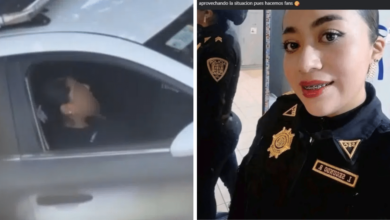 Policía de CDMX niega ser la mujer del video íntimo viral en patrulla