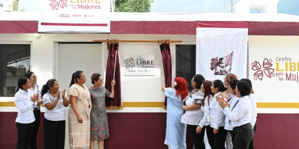 Sheinbaum inaugura en Calakmul, Campeche, el primer Centro Libre para Mujeres de México