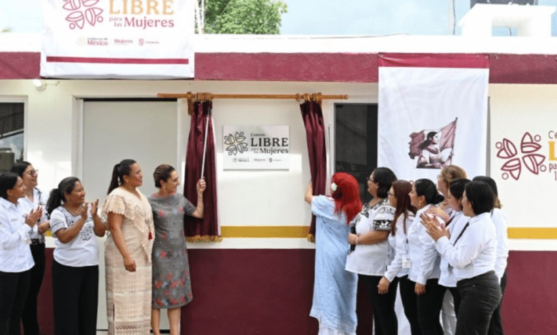 Sheinbaum inaugura en Calakmul, Campeche, el primer Centro Libre para Mujeres de México