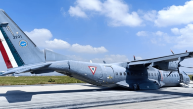 Alerta aérea Avión de la Fuerza Aérea Mexicana aterriza de emergencia en el AIFA a días del desfile militar