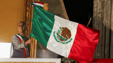 Claudia Sheinbaum rinde su primer Grito de Independencia con énfasis en mujeres y en Josefa Ortiz Téllez-Girón