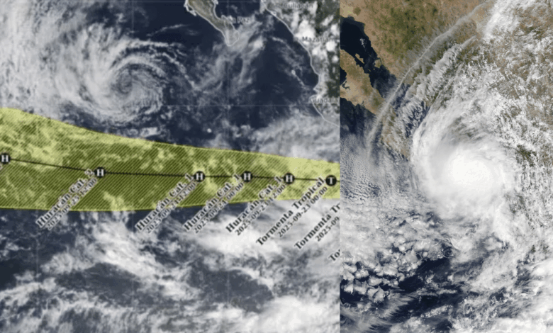 El huracán ‘Narda’ y la onda tropical 34 provocan lluvias intensas y oleaje alto en el país